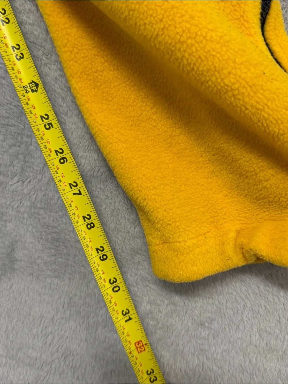 Vintage North Face Denali Fleece Pants Men’s Large Yellow Full Zip Side Jogger